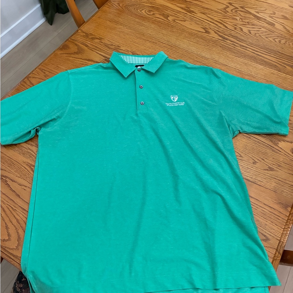 FootJoy Sandals St. Lucia-West Indies Vibrant Green Golf Polo Shirt